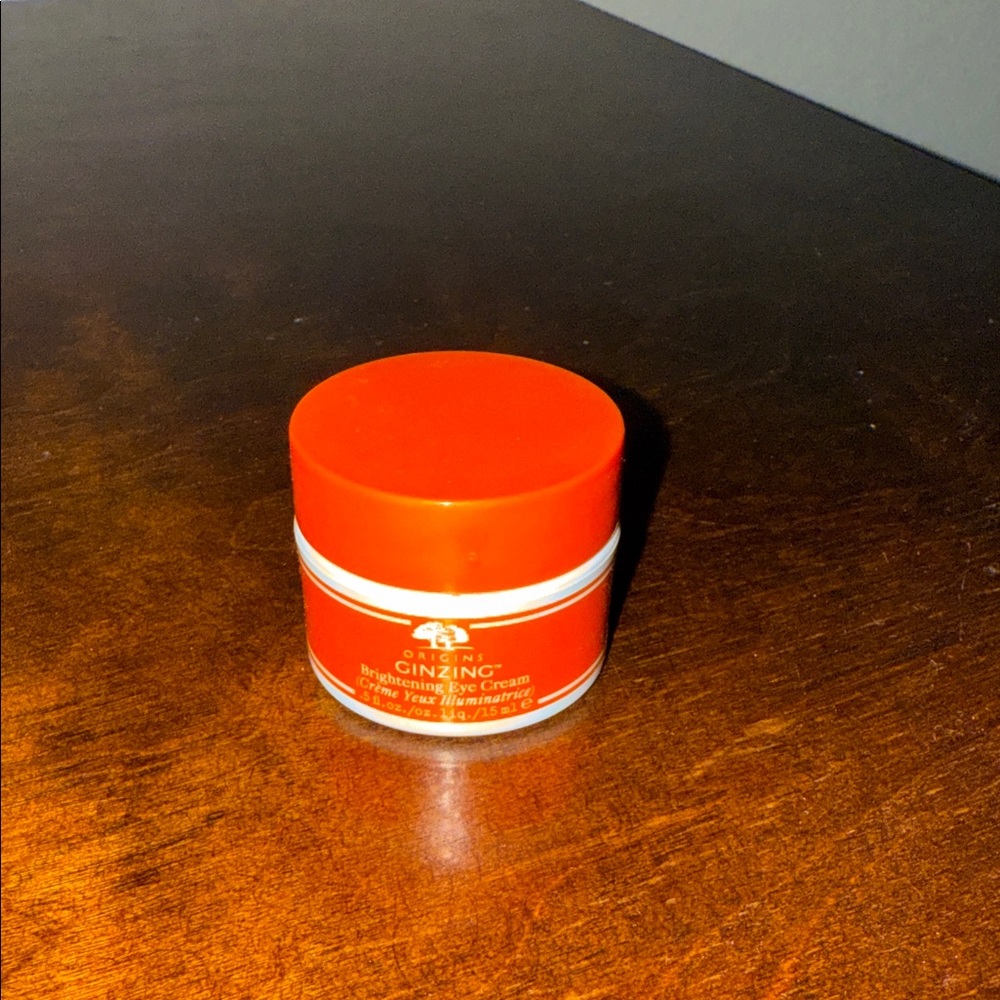 Origins GinZing Brightening Eye Cream - Vibrant Orange OPENED